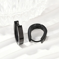 Серьги-кольца из нержавеющей стали 304 с эффектом полировки&nbsp;EJEW-M001-38P