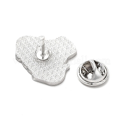 Broche en émail chien avec embrayages papillon en laiton&nbsp;JEWB-A006-02I