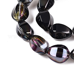 Стеклянные бусины с гальваническим покрытием &nbsp;EGLA-T028-01P