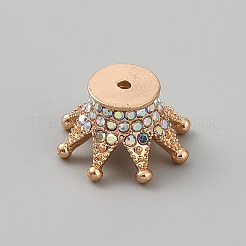 Бусины из сплава и страза&nbsp;FIND-WH0173-272KCG