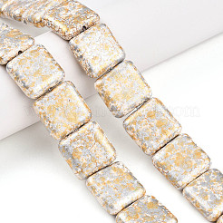 Синтетических нитей бирюзовые бусы&nbsp;TURQ-T004-09A-11