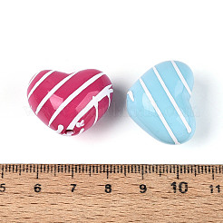 Непрозрачные акриловые эмалированные бусины&nbsp;SACR-T018-17M