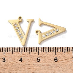 Colgantes de acero inoxidable 304 chapados en oro real de 14k&nbsp;STAS-L022-157G-V