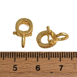 Застежки-твистеры из латуни с микропейвом и прозрачным фианитом&nbsp;KK-H533-07G