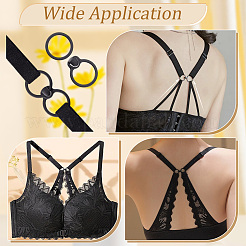 Gancio per reggiseno con chiusura frontale in plastica ad anello&nbsp;FIND-WH0291-30