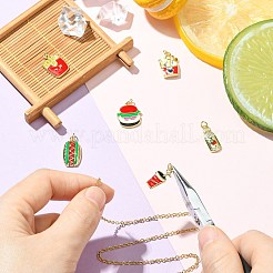 6 шт. 6 стиля подвески из пищевой латуни&nbsp;KK-CJ0003-63