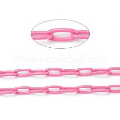 Catene di graffette in ottone fatte a mano verniciate a spruzzo ecologiche&nbsp;KK-J276-18-P09