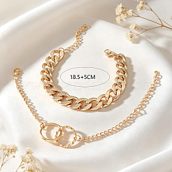 Ensembles de bracelets multi-rangs en alliage de fer et de zinc&nbsp;NI2300-1