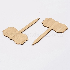 Étiquettes de plantes de bambou&nbsp;DIY-WH0167-26