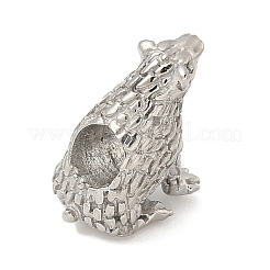 Европейские бусины из нержавеющей стали 304&nbsp;STAS-S183-04E-P