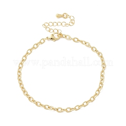 Браслет-цепочка из латуни для женщин&nbsp;BJEW-A065-07G