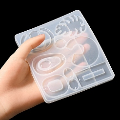 Силиконовые Молды для кулонов и ссылок смешанной Молды&nbsp;DIY-YW0006-69
