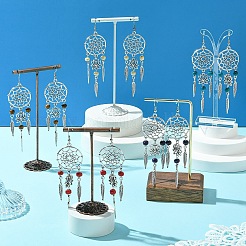 Сплав перо болтающиеся серьги&nbsp;EJEW-FS00028