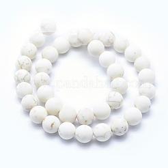 Fili di perline di magnesite naturale smerigliato&nbsp;TURQ-G148-10-10mm