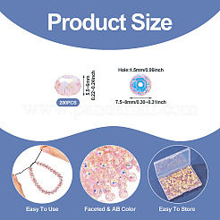 200 шт. Гальванические стеклянные бусины&nbsp;EGLA-TA0001-96A