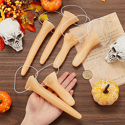 4 шт. 2 стиля реквизит для розыгрыша на Хэллоуин из ПВХ с длинным носом&nbsp;AJEW-CN0004-49