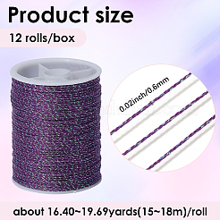 12 рулон полиэфирной швейной нити&nbsp;OCOR-WH20074-04A