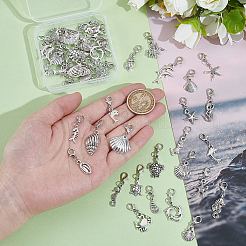 48 шт. 24 стиля подвеска из сплава с изображением морского животного&nbsp;HJEW-GA00033