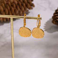 Серьги-гвоздики из нержавеющей стали 304 в форме ракушки&nbsp;NX2323