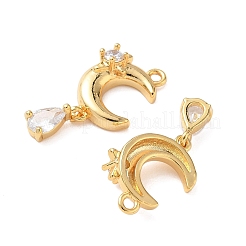 Латунные микро проложить кубического циркония подвески&nbsp;KK-D024-13G