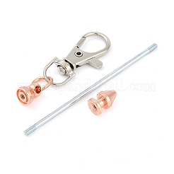 Décorations suspendues en alliage pouvant être perlées&nbsp;KEYC-D288-01RG