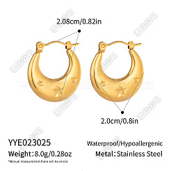 Ohrringe aus Edelstahl mit Sternenmuster für Damen&nbsp;UV4325