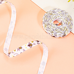 Полиэстеровые ленты с принтом пчел&nbsp;SRIB-WH20020-018B