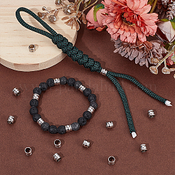 50 шт. Европейские бусины из нержавеющей стали 201&nbsp;FIND-UN0003-93