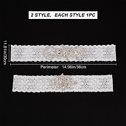 1 комплект кружевных эластичных подвязок для невесты&nbsp;OCOR-GF0001-41