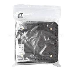 2 pieza de fondo de bolso cuadrado de piel sintética de PU&nbsp;DIY-FS0010-61C