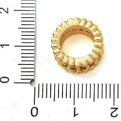 Perline di zirconi con pavé di ottone&nbsp;CU-CBA0A9C-13G-A