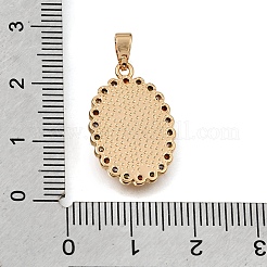 Messing Mikropflaster bunte Zirkonia Anhänger&nbsp;CU-K001-18G