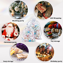 80 шт. 2 стильных мешочка из органзы с принтом в виде сердца&nbsp;OP-BBC0001-04A