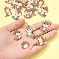 20шт 5 стиля подвески из сплава с эмалью&nbsp;ENAM-FS0003-06