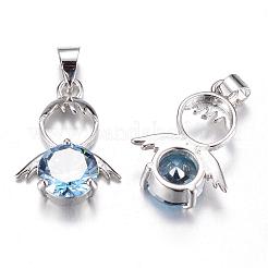 Латунь кубический цирконий кулон ZIRC-P016-28P