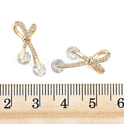 Латунные микро проложить кубического циркония подвески&nbsp;KK-H071-02B-G