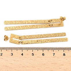 Серьги-гвоздики из нержавеющей стали 304&nbsp;EJEW-B141-03G