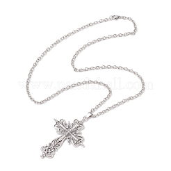 2 pz 2 stili lega croce pendente collane&nbsp;NJEW-JN05116