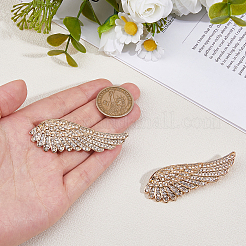 2 spilla in lega di strass ad ala per vestiti da zaino&nbsp;JEWB-FH0002-05G