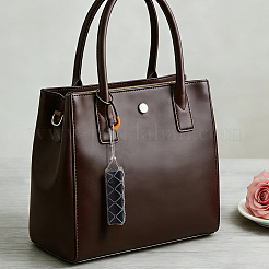 2 pieza 2 estilos 667 bolsa de macramé para lápiz labial de acero inoxidable con colgante decorativo&nbsp;HJEW-CP0001-48