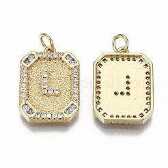 Messing micro pave klare zirkonia anhänger&nbsp;KK-S356-234L-G-NF