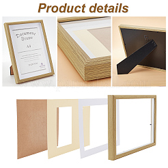 Cadres photo verticaux en bois&nbsp;DJEW-WH0063-44B-01