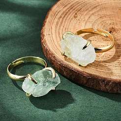 Anelli di pietra misti naturali&nbsp;RJEW-B122-01G