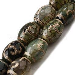 Тибетского стиля DZI бисер нитей&nbsp;G-S389-A06