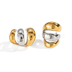 Двухцветные тройные серьги-гвоздики из нержавеющей стали 304&nbsp;UN2842