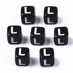 Непрозрачные акриловые бусины&nbsp;SACR-N002-01L