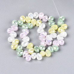 Гальванические стекляныне бусины&nbsp;EGLA-N025-01B-B01