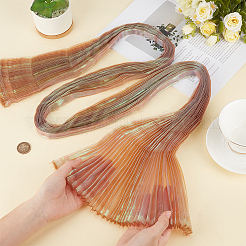 Plisseestoff aus Polyester mit Meerjungfrauenmotiv&nbsp;DIY-WH20002-673A