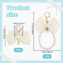 2шт 2 стиля цинковый сплав с пластиком и полиэстеровым брелоком&nbsp;KEYC-BBC0001-03