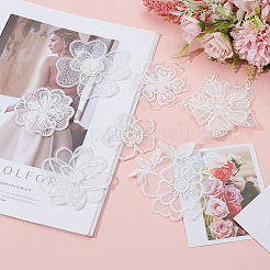 14 stücke 7 stil spitze stickerei nähen faser ornamente&nbsp;DIY-GF0006-19